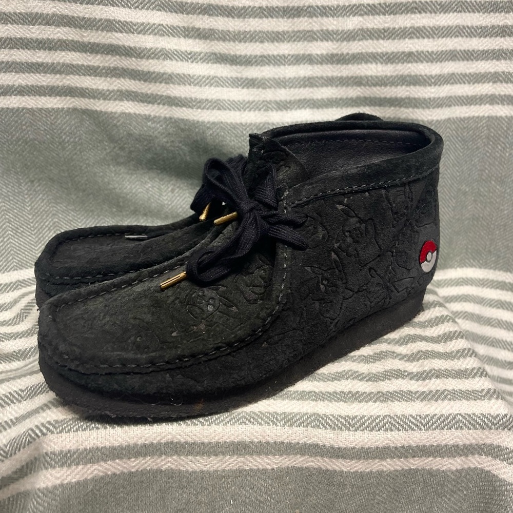 Clarks x Pokemon black wallabee boots - Picture 2 of 12